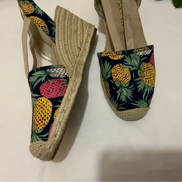 Anne Klein Abril Espadrille Wedge Sandal With Pineapples size 9.5 M - Picture 7 of 11